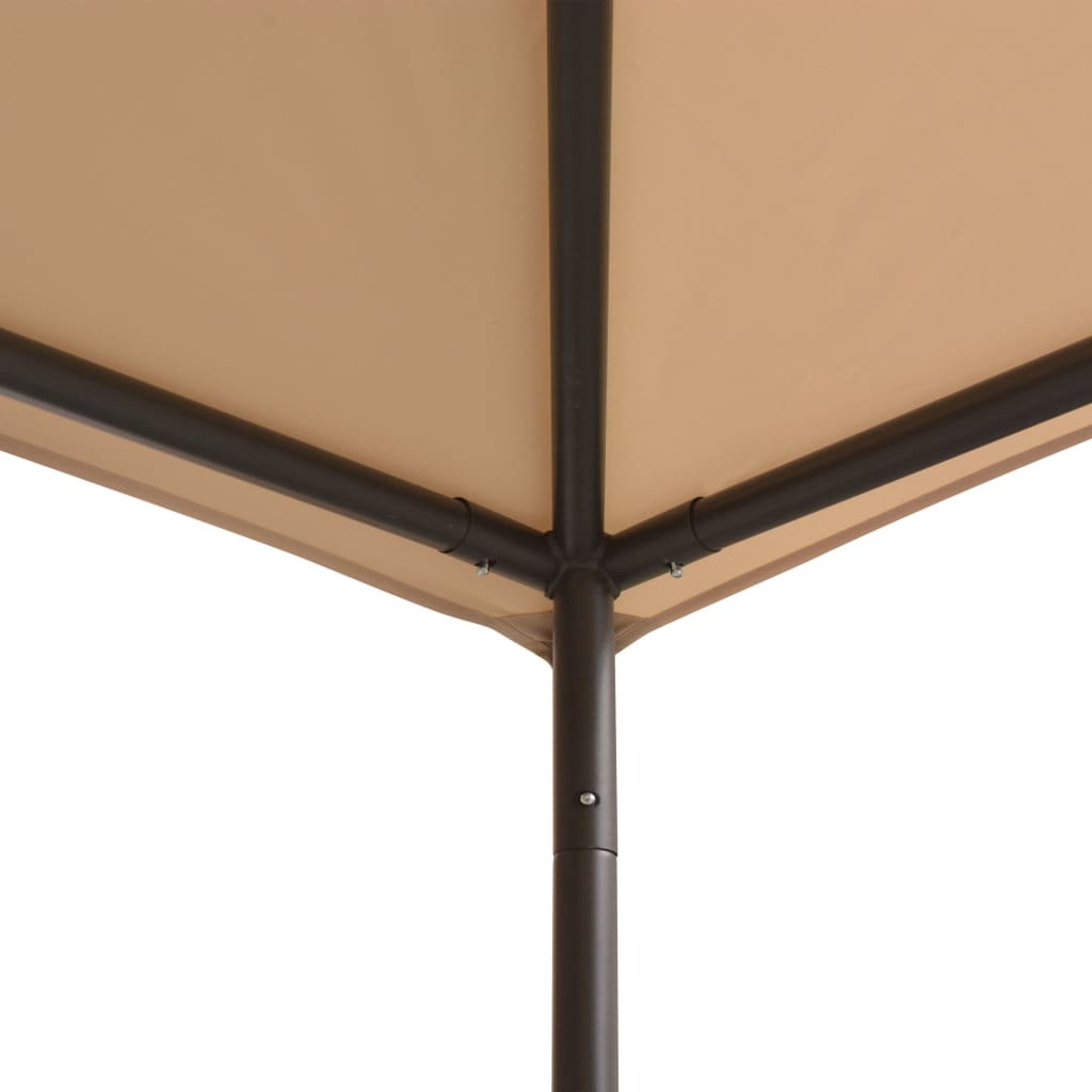 Chapiteau tente 4 x 4 m Acier Beige