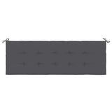 Coussin de banc de jardin anthracite 150x50x3 cm tissu oxford