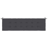 Coussin de banc de jardin anthracite 180x50x3 cm tissu oxford