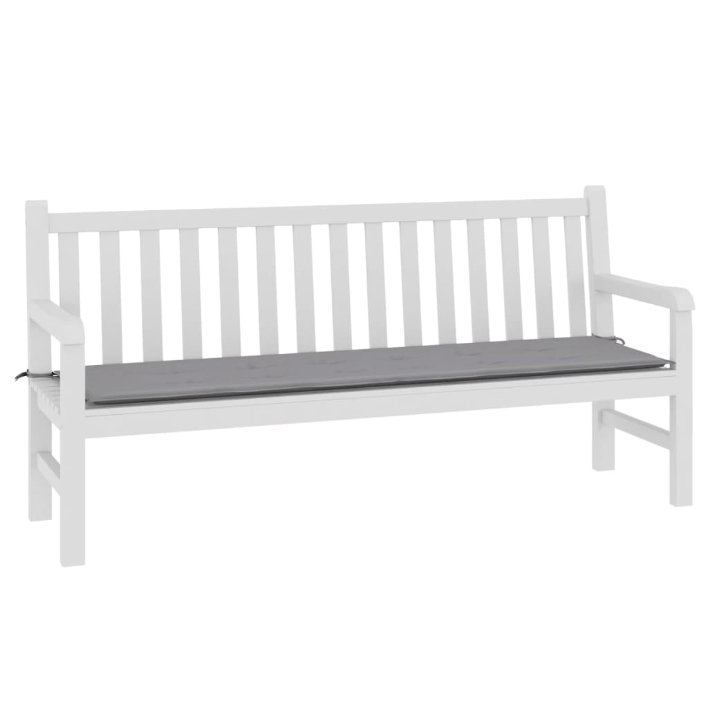 Coussin de banc de jardin gris 180x50x3 cm tissu oxford