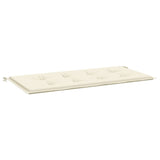 Coussin de banc de jardin crème 120x50x3 cm tissu oxford