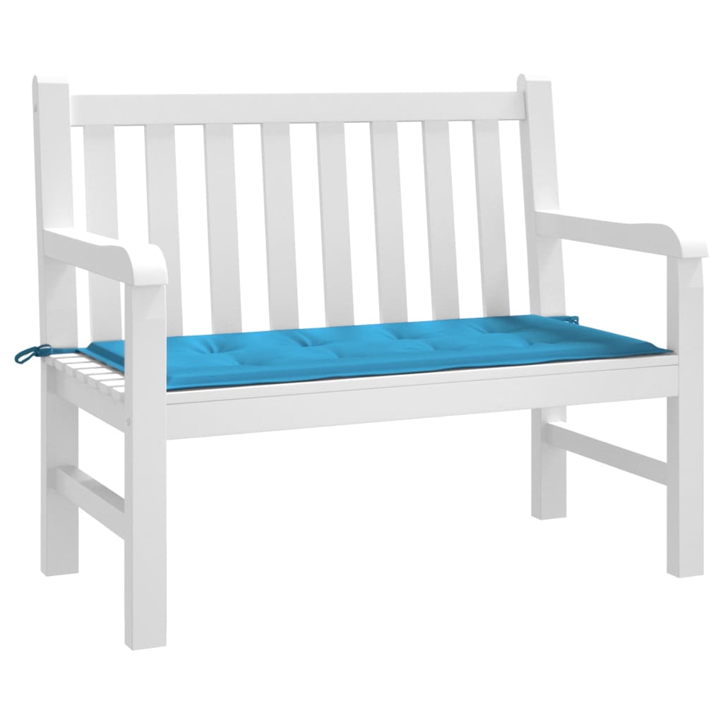 Coussin de banc de jardin bleu 100x50x3 cm tissu oxford