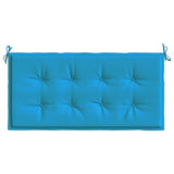 Coussin de banc de jardin bleu 100x50x3 cm tissu oxford