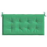 Coussin de banc de jardin vert 120x50x3 cm tissu oxford