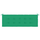 Coussin de banc de jardin vert 150x50x3 cm tissu oxford