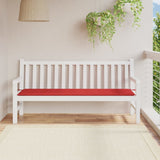 Coussin de banc de jardin rouge 180x50x3 cm tissu oxford