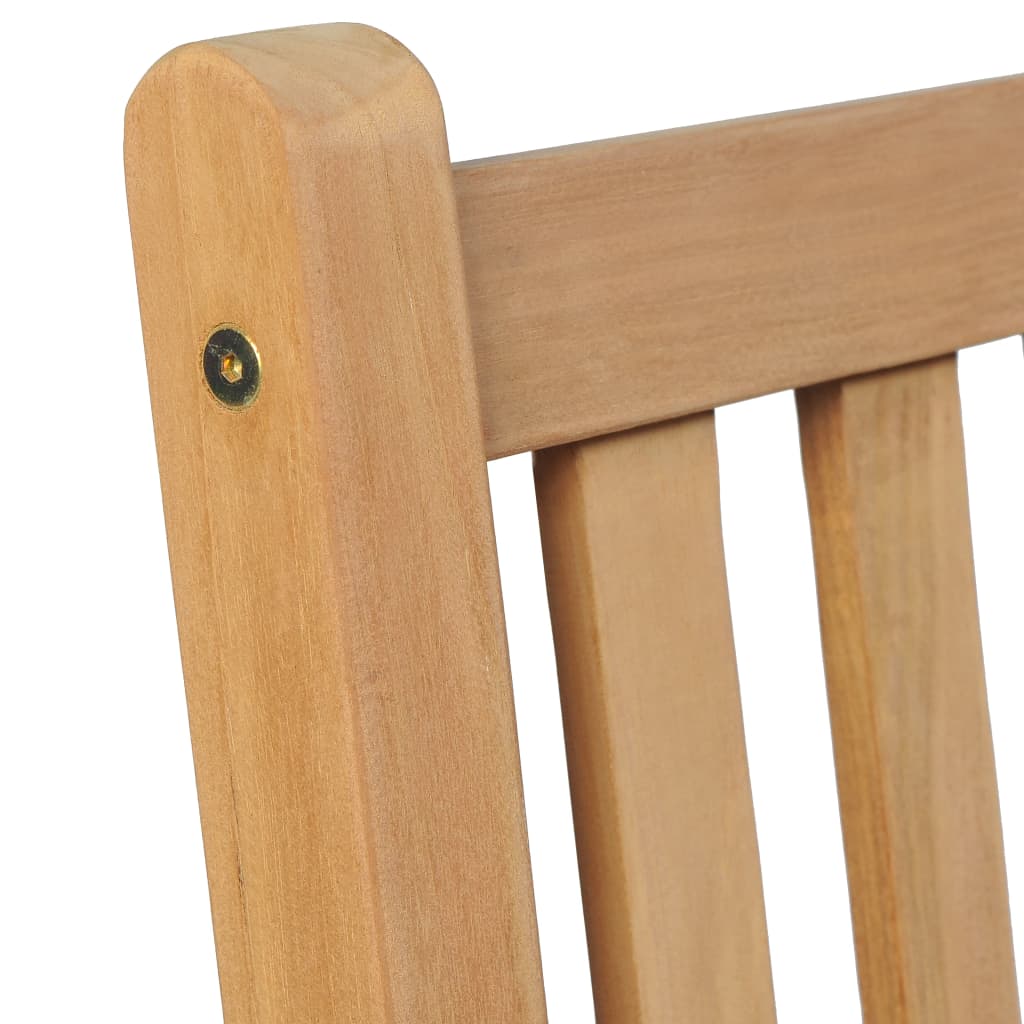 Chaises d'extérieur lot de 2 Bois de teck solide