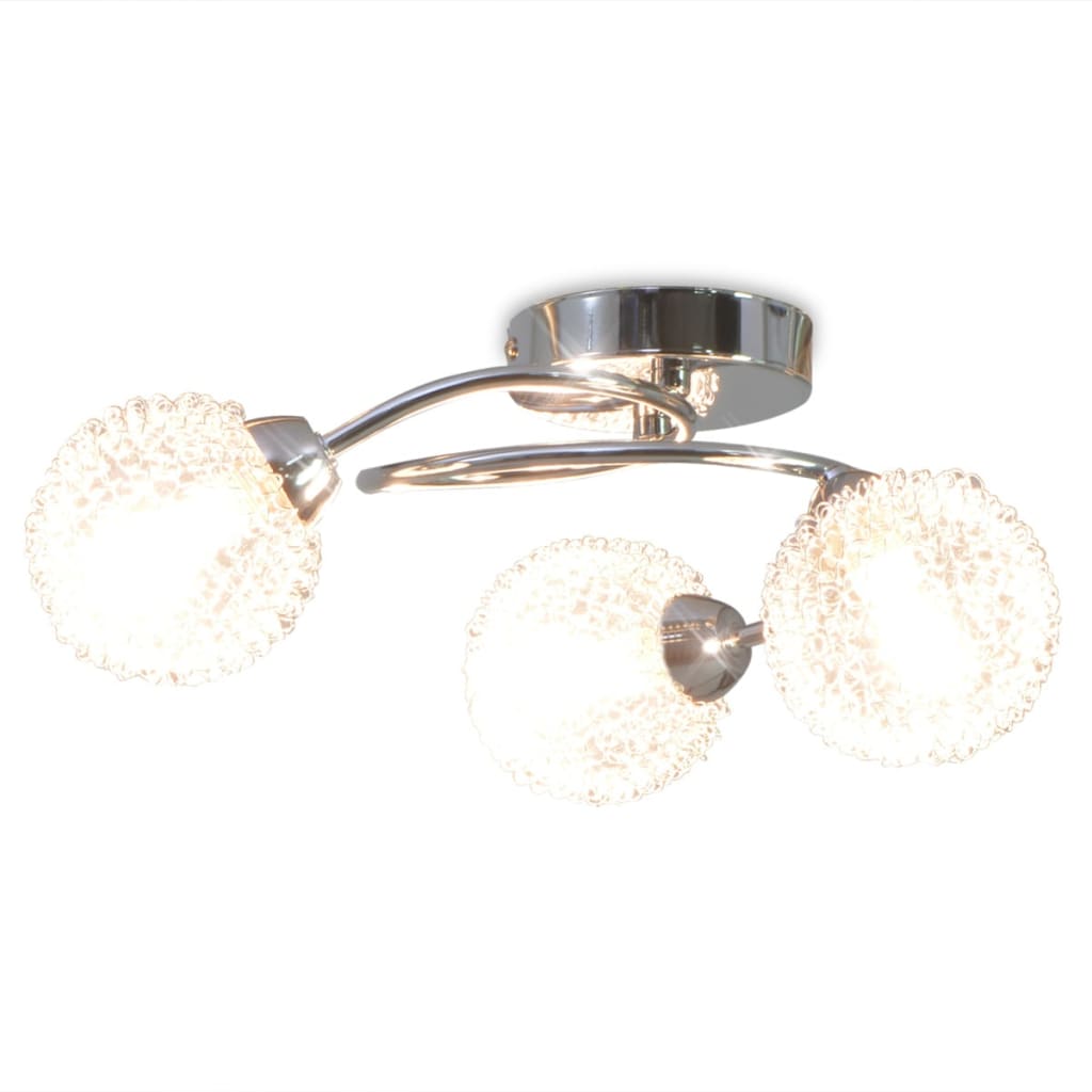 Plafonnier avec 3 ampoules LED G9 120 W