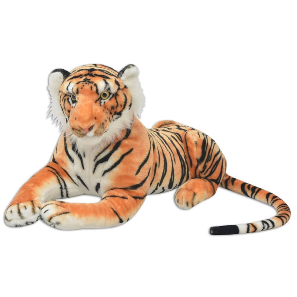 Tigre en peluche Marron XXL