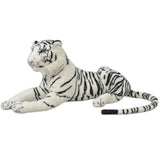 Tigre en peluche Blanc XXL