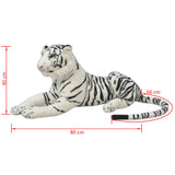 Tigre en peluche Blanc XXL