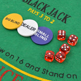 Gemischtes Poker-/Blackjack-Spiel mit 600 Laser-Aluminium-Chips