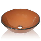 Lavabo Verre trempé 42 cm Marron