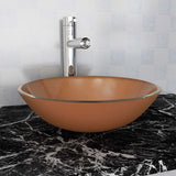 Lavabo Verre trempé 42 cm Marron