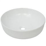 Lavabo ronde Céramique Blanc 41,5 x 13,5 cm