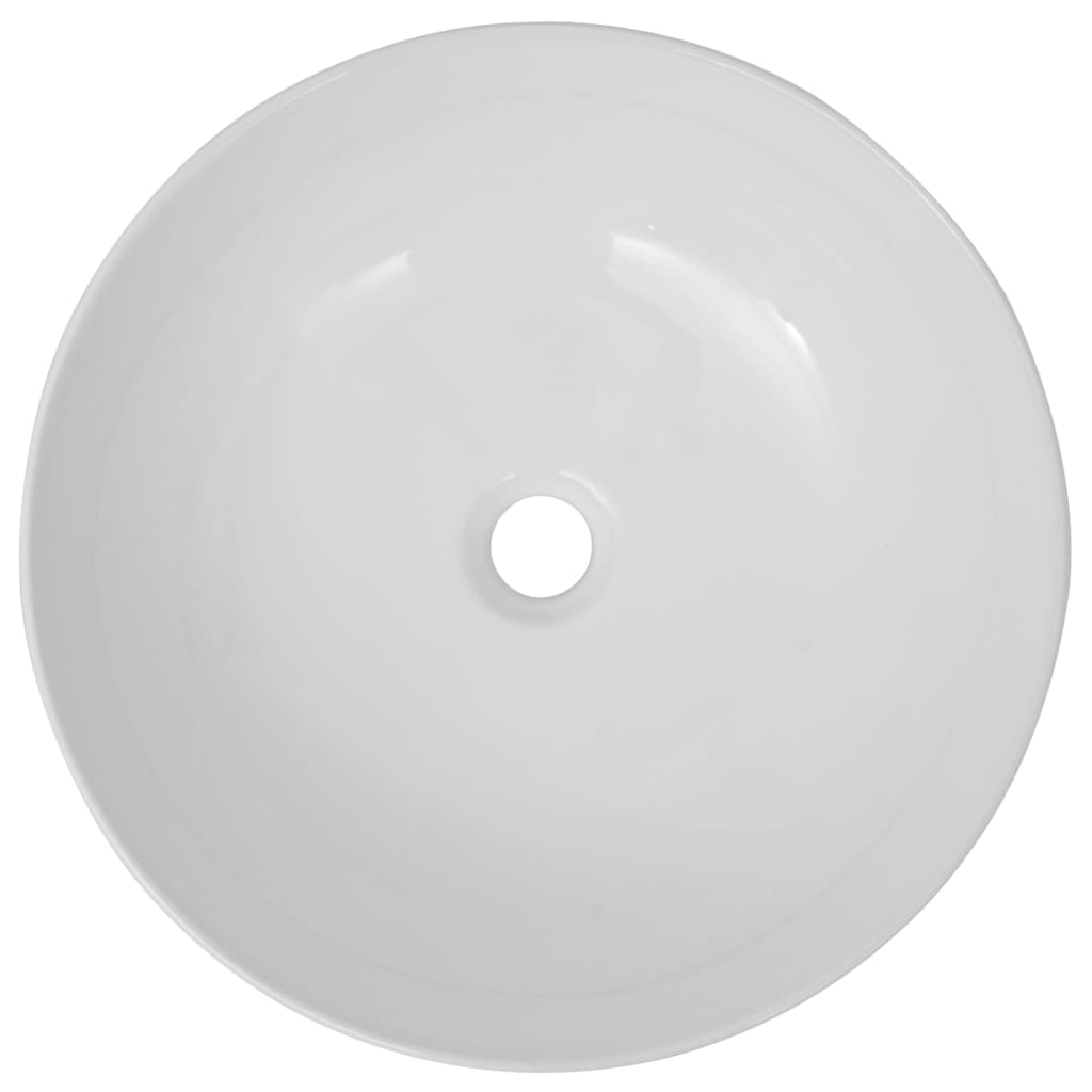 Lavabo ronde Céramique Blanc 41,5 x 13,5 cm