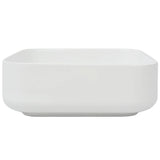 Lavabo carré Céramique Blanc 39x39x13,5 cm