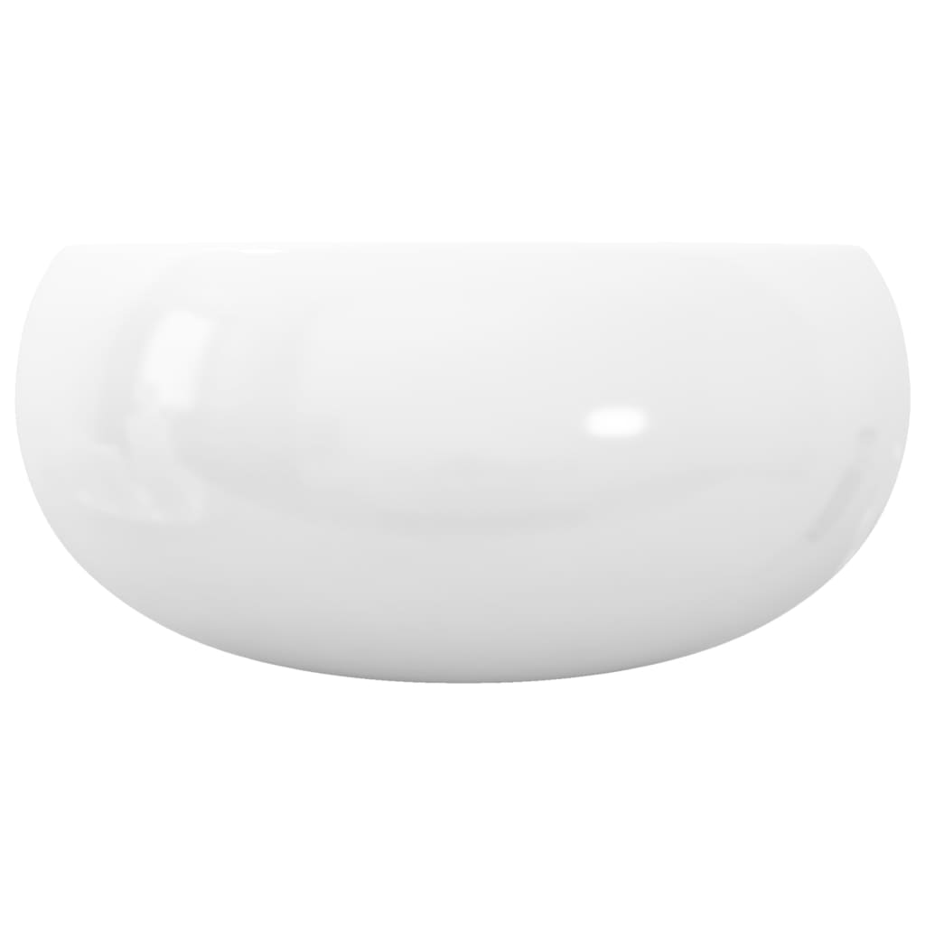 Lavabo ronde Céramique Blanc 40 x 15 cm