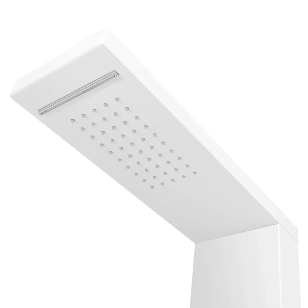 Système de panneau de douche Aluminium Mat Blanc