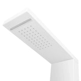 Système de panneau de douche Aluminium Mat Blanc