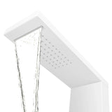 Système de panneau de douche Aluminium Mat Blanc