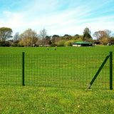 Euro Steel Fence 25 x 1.7 m Green