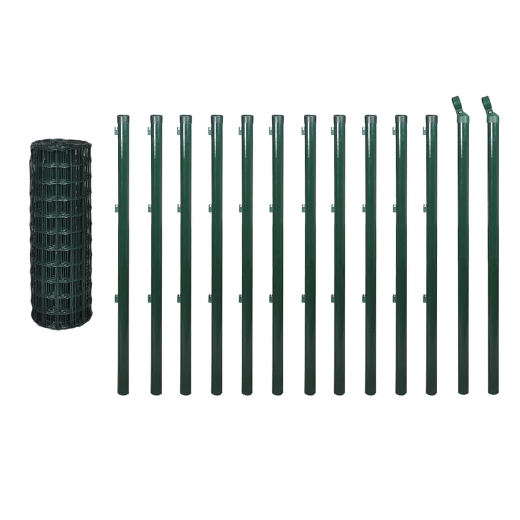 Euro Steel Fence 25 x 1 m Green