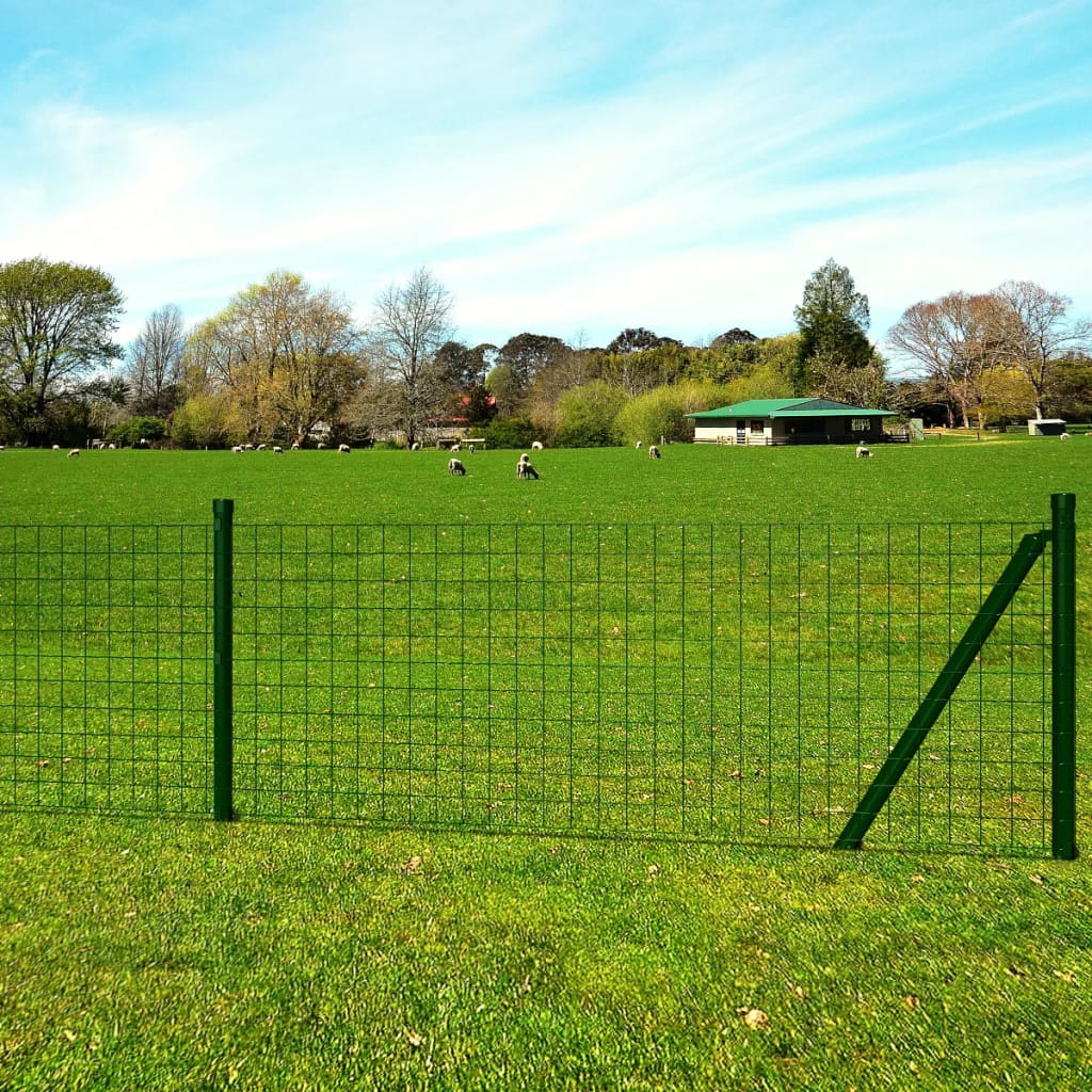 Euro Steel Fence 25 x 1 m Green