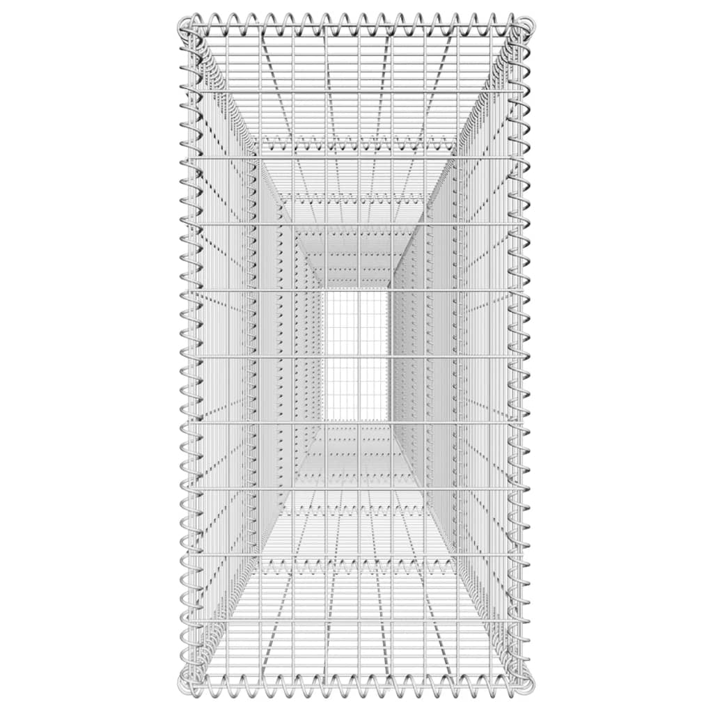 Gabion wall with cover Galvanized steel 600x50x100 cm