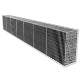 Gabion wall with cover Galvanized steel 600x50x100 cm