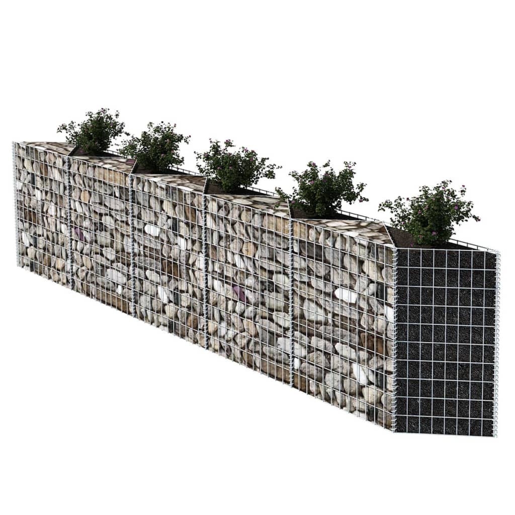 Panier de gabion Acier galvanisé 300x30x100 cm