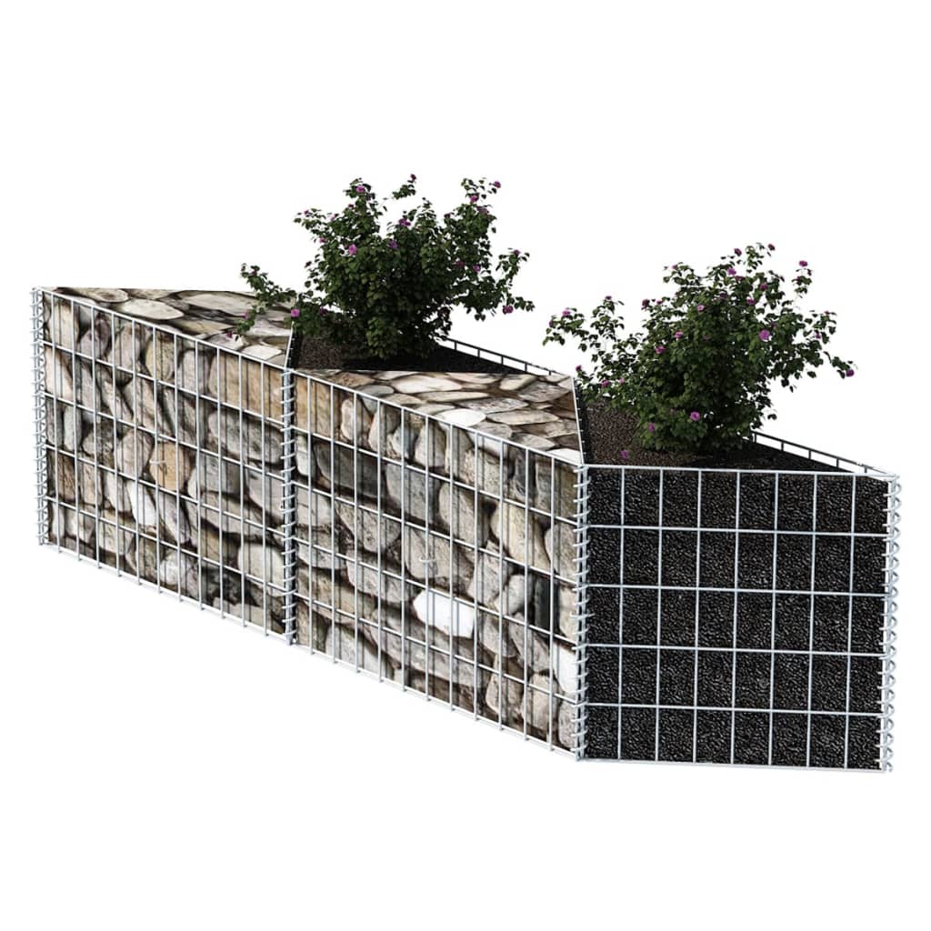 Panier de gabion Acier galvanisé 120x30x50 cm