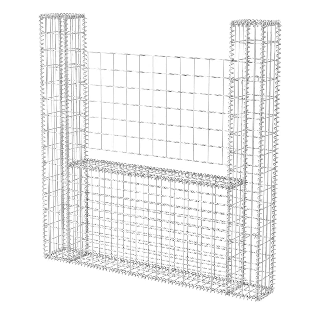 U-shaped gabion basket Galvanized steel 160x20x150 cm