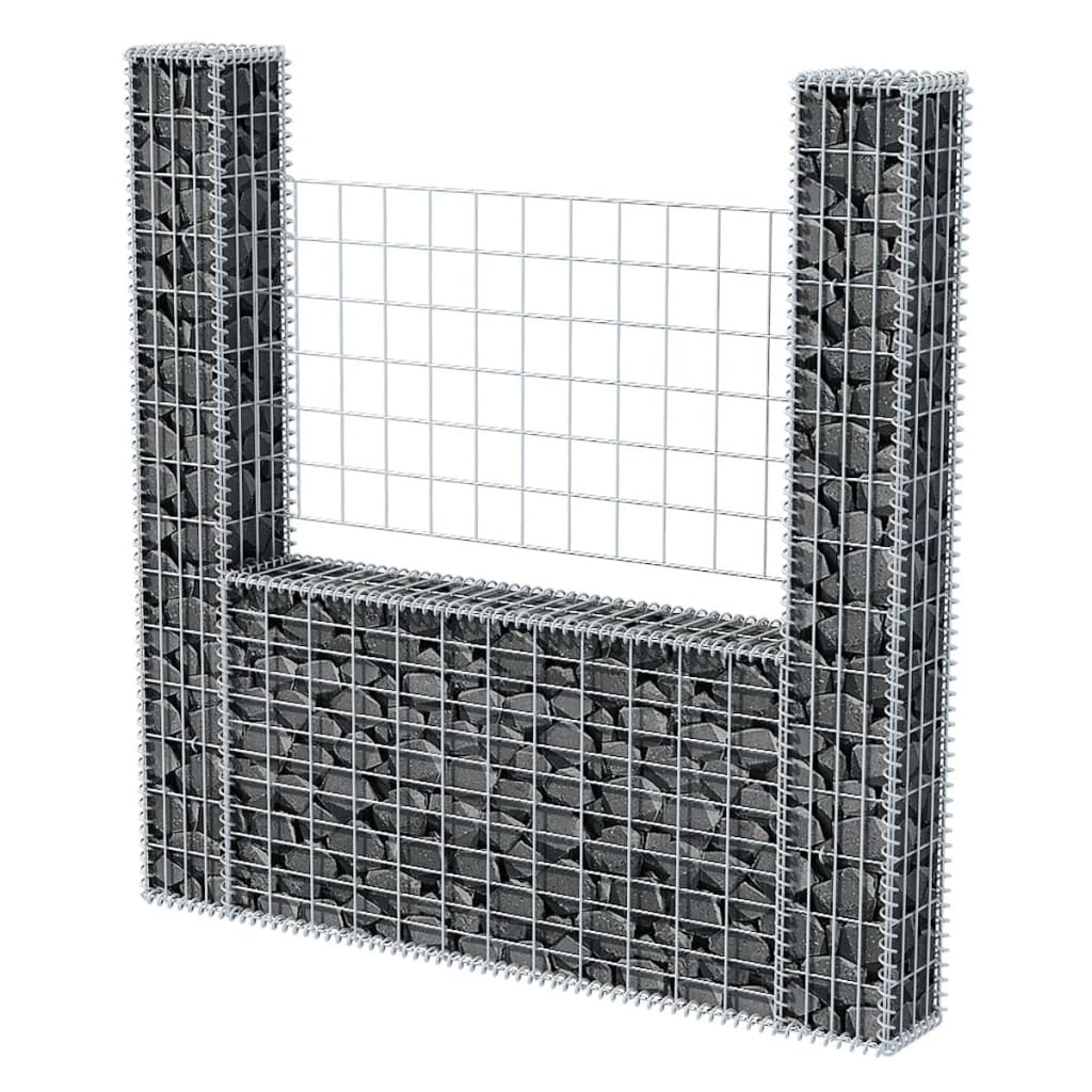 U-shaped gabion basket Galvanized steel 160x20x150 cm