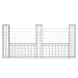 Panier de gabion en forme de U Acier galvanisé 240x20x100 cm