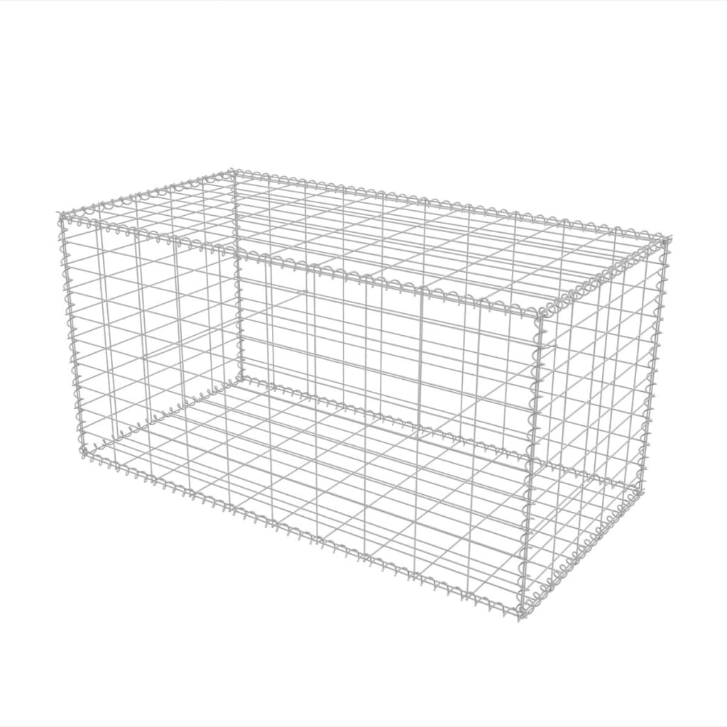 Panier de gabion Acier galvanisé 100x50x50 cm