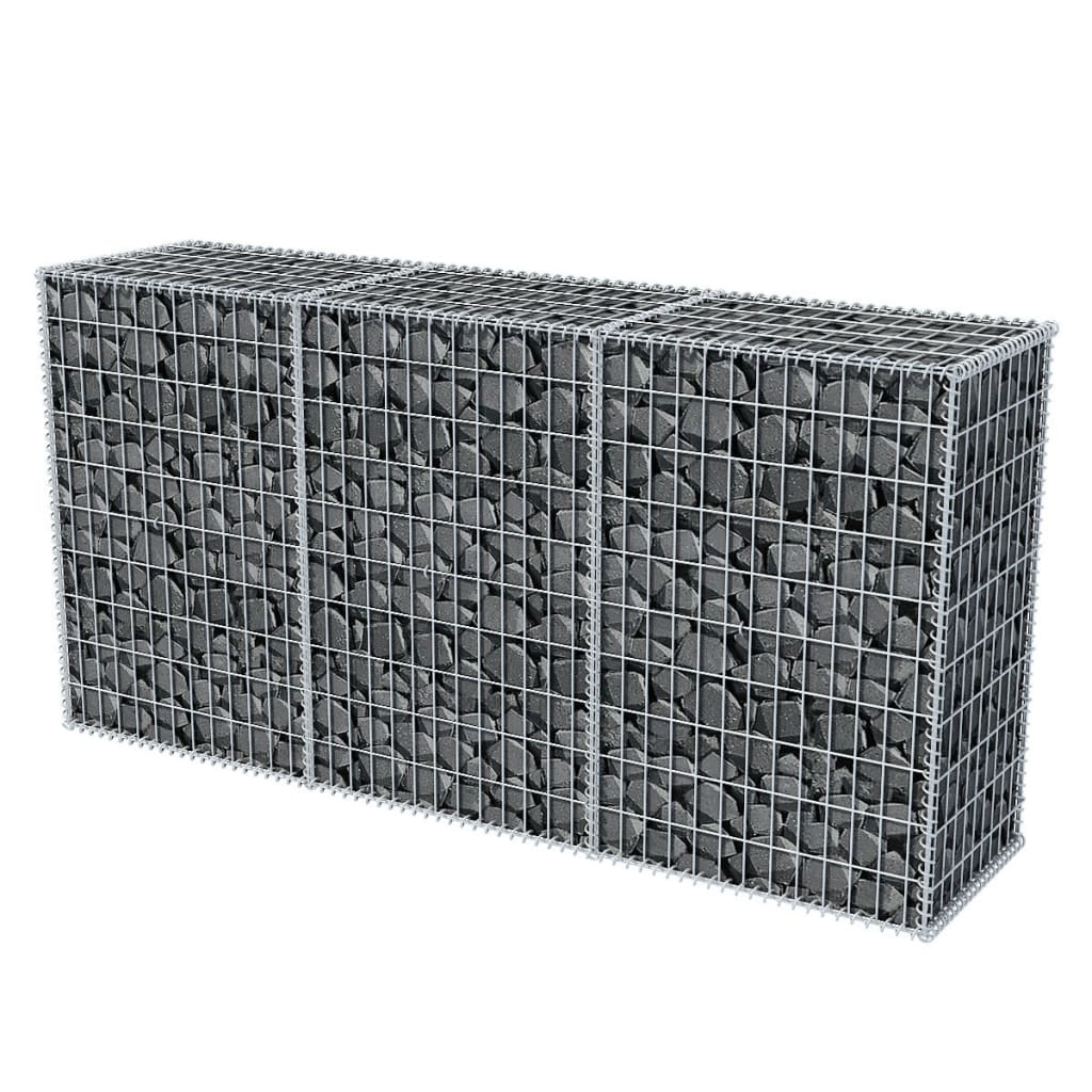 Gabion basket Galvanized steel 200x50x100 cm