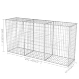 Gabion basket Galvanized steel 200x50x100 cm