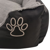 Lit pour chiens avec coussin rembourré Taille XXL Noir