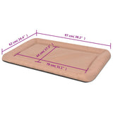 Matelas pour chiens Taille XXL Beige