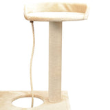 Arbre à chat avec griffoirs en sisal 150 cm Beige