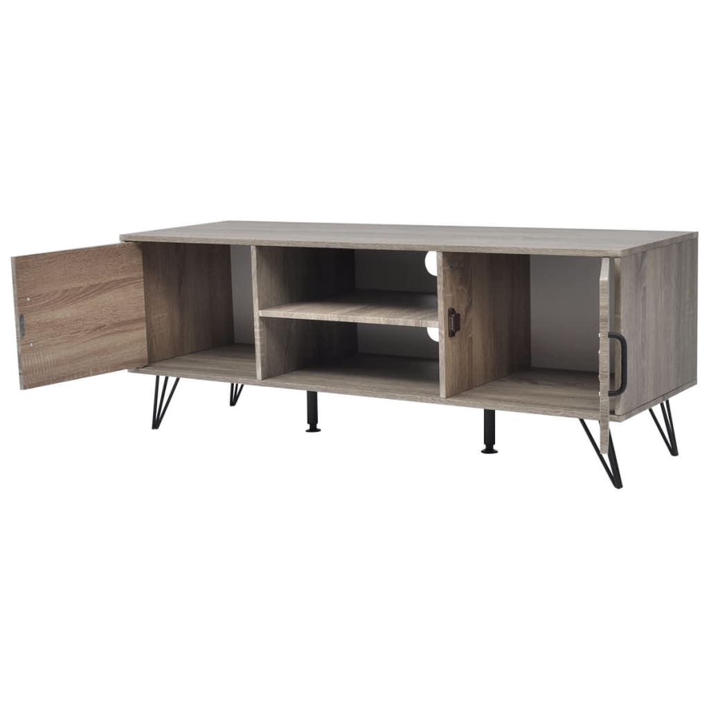 Meuble TV 120x40x45 cm Gris