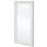 Miroir mural style baroque 100x50 cm blanc