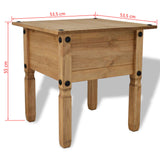 Table d'appoint Pin mexicain Gamme Corona 53,5 x 53,5 x 55 cm