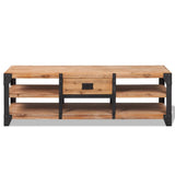 Meuble TV 140x40x45 cm bois d'acacia massif