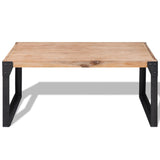 Table basse bois d'acacia massif 100x60x45 cm