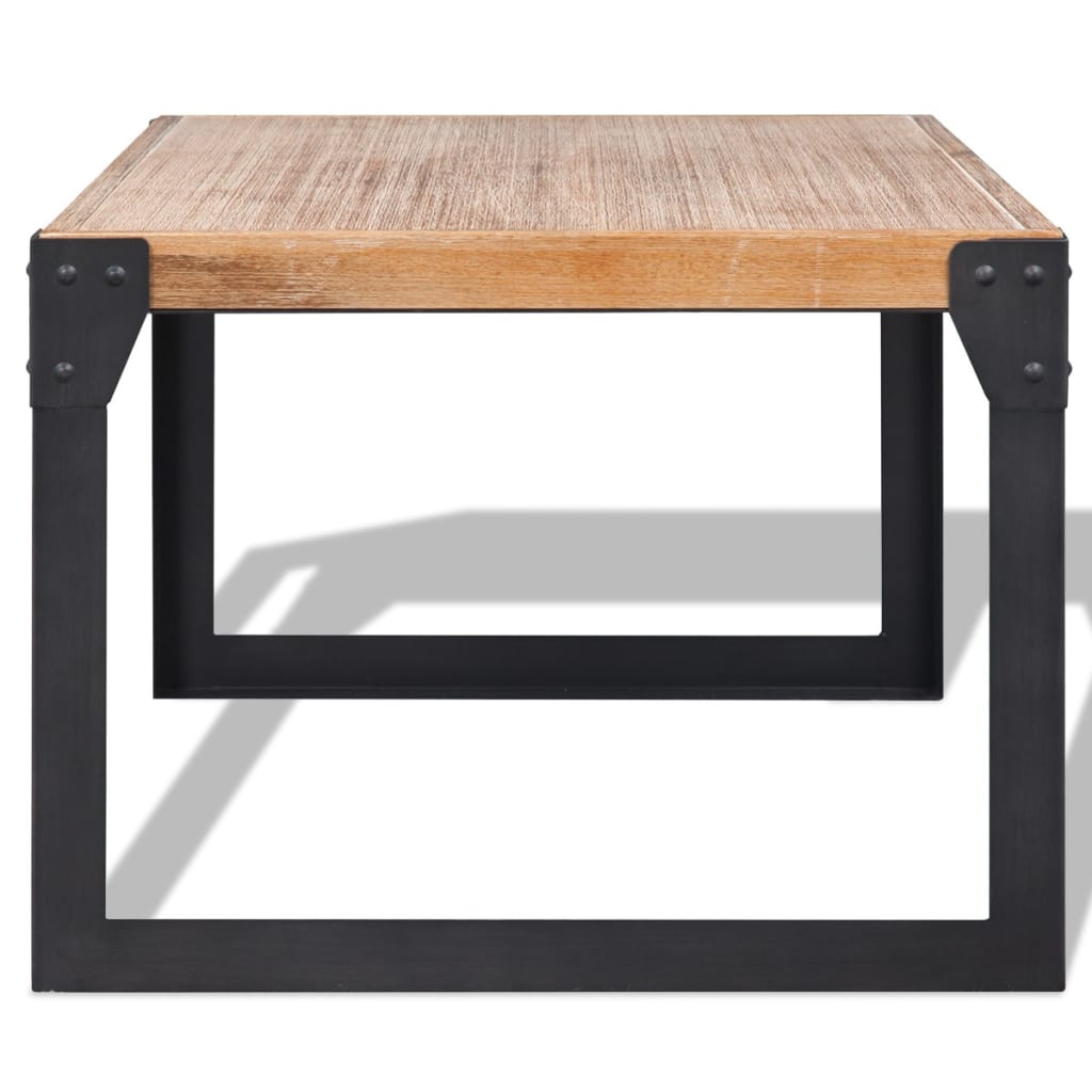 Table basse bois d'acacia massif 100x60x45 cm