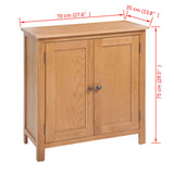 Sideboard 70x35x75 cm Solid oak wood