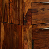 Solid wood sideboard 160x35x75 cm