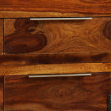 Solid wood sideboard 160x35x75 cm